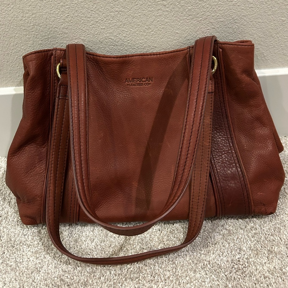 American leather shoulder bag